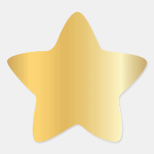 Adesivo Estrela Modelo Moderno Elegante Olhar Dourado Criativo em