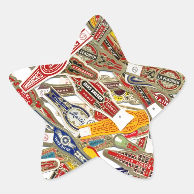 Adesivo Estrela Molas para Anel de Cigarros (Frente)