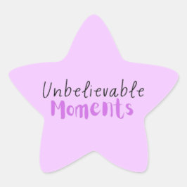 Adesivo Estrela Momentos Inacreditáveis