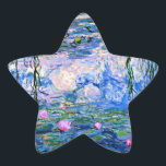 Adesivo Estrela Monet - Lírios d'água 1919, pintura de arte<br><div class="desc">Water Lily 1919,  pintura popular de arte por Claude Monet</div>
