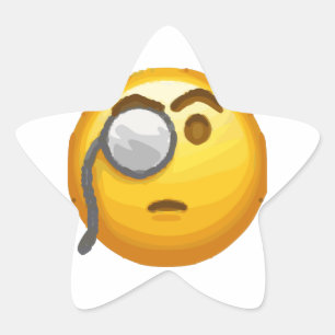 Adesivo Estrela monóculo emoji