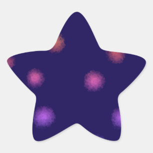 Adesivo Estrela MONOGRAMA DE LOGOTIPO personalizado simples e míni