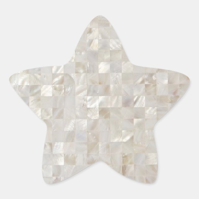 Adesivo Estrela Mother of Pearl, Beige Light  (Frente)