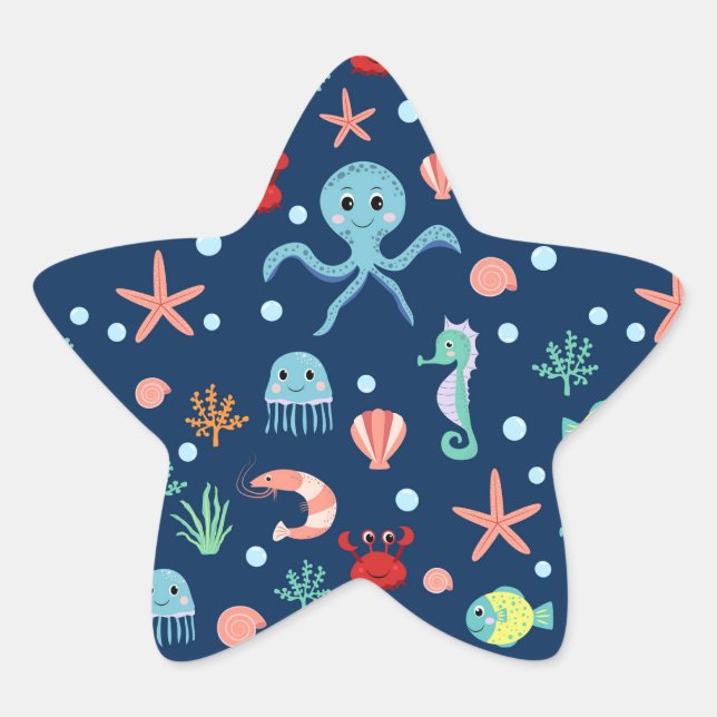 Adesivo Estrela Mundo do Mar (Frente)