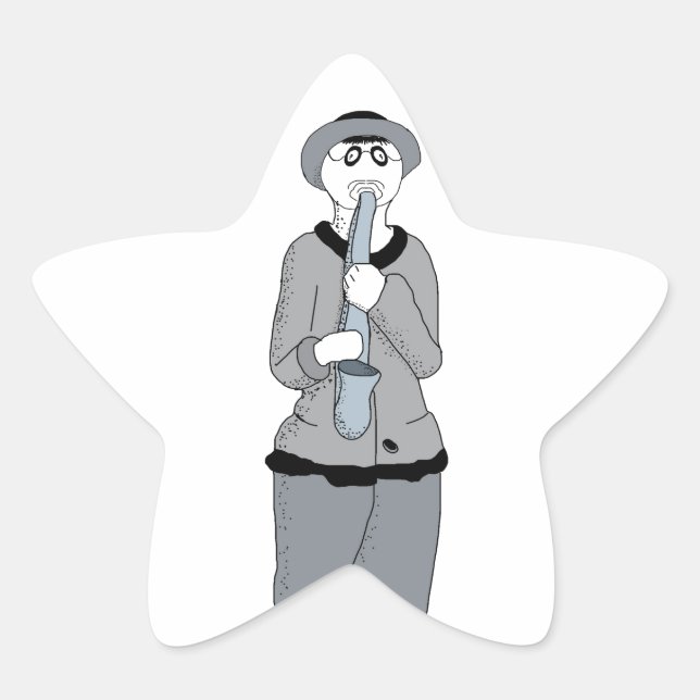 Adesivo Estrela músico (Frente)