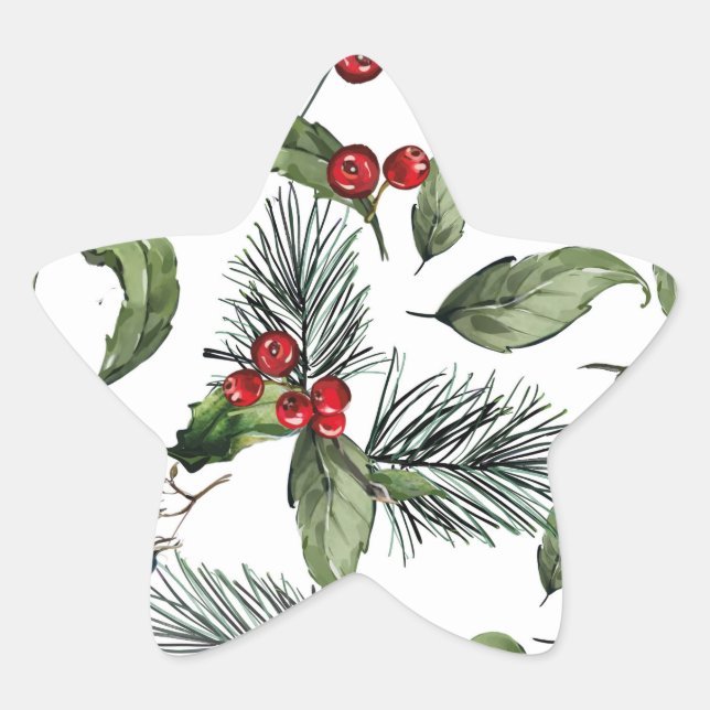 Adesivo Estrela Natal  (Frente)
