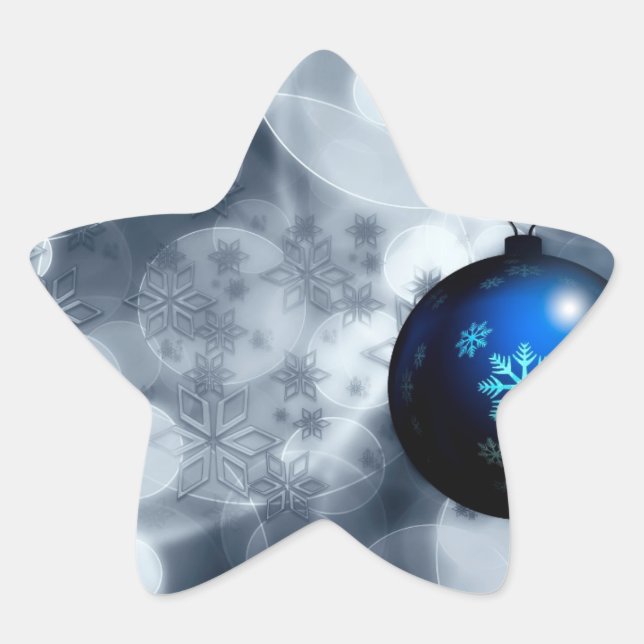 Adesivo Estrela Natal brilhante (Frente)