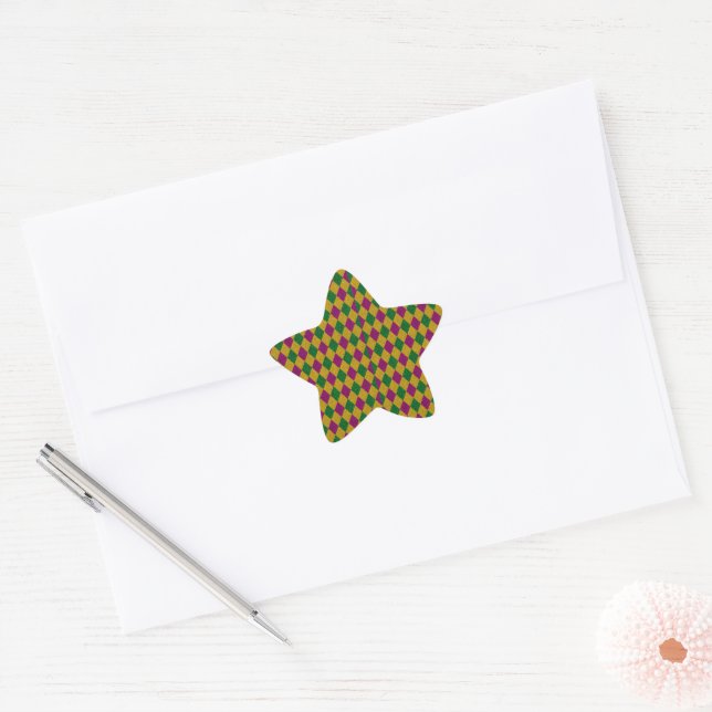Adesivo Estrela New Orleans Diamond Glitter (Envelope)