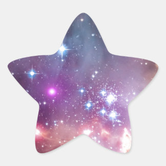 Adesivo Estrela NGC 602: Cluster estelar, Nuvem Magelânica Pequena