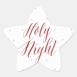 Adesivo Estrela Noite Silenciosa Tudo é Natal Calmo