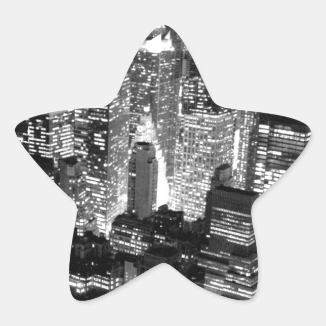 Adesivo Estrela Nova Iorque de Manhattan (Frente)