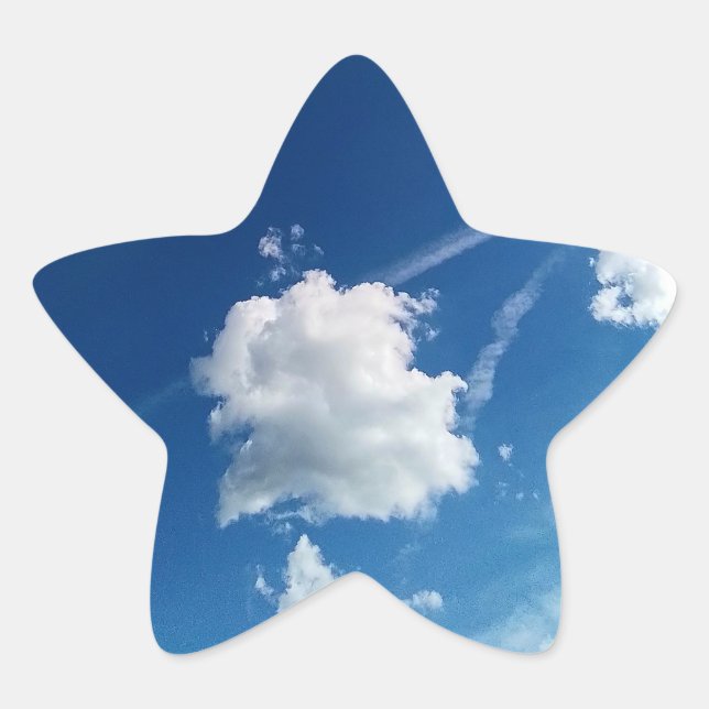 Adesivo Estrela Nuvens à luz (Frente)
