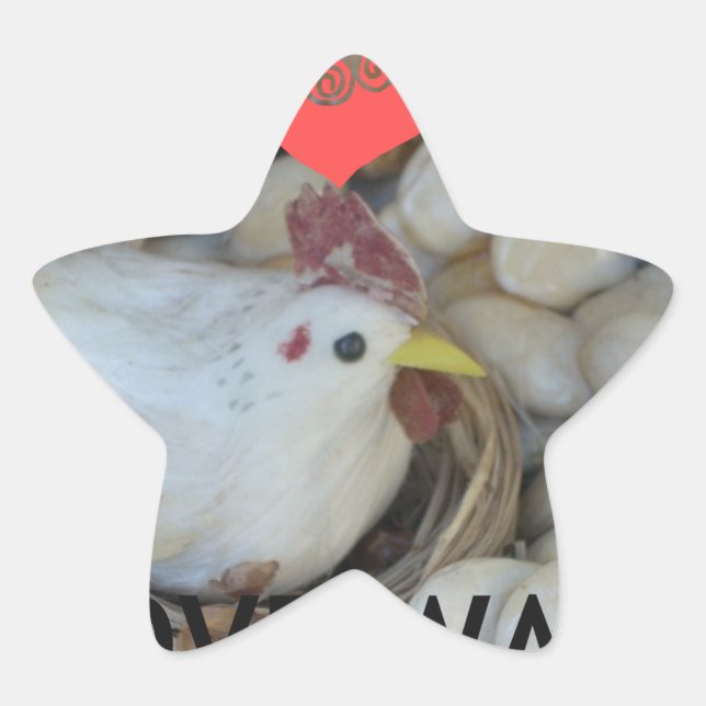 Adesivo Estrela O amor estava no ar (Frente)