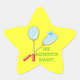 Adesivo Estrela O bandido do Badminton