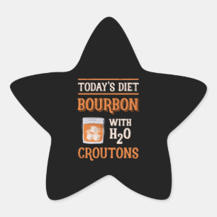 Adesivo Estrela O Bourbon de hoje com grupos de água