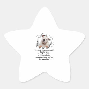 Adesivo Estrela O Cachorro De Bolinhos É Bonito Se Eu Pudesse Dar