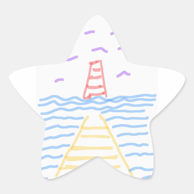 Adesivo Estrela O Farol e o Cais (Frente)