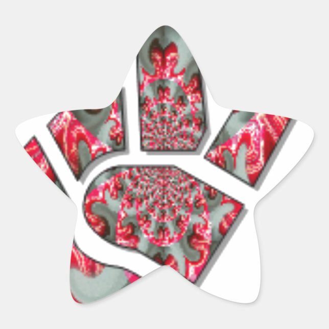 Adesivo Estrela O poder na palma: a saluta de dois dedos (Frente)