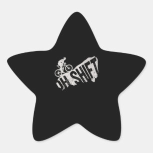 Adesivo Estrela Oh Shift Mountain Bike Rider