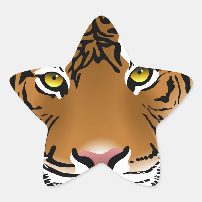 Adesivo Estrela Olhos de Tigre (Frente)