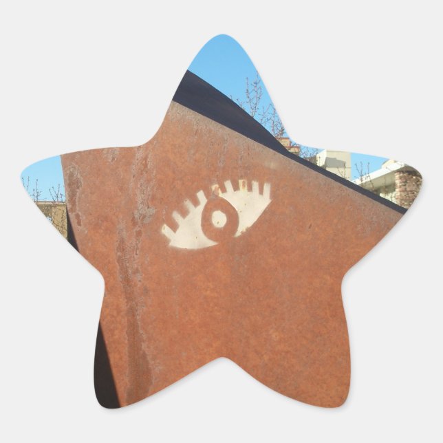 Adesivo Estrela Olhos, Vejam Vocês. (Frente)