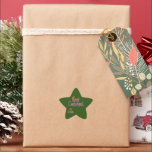 Adesivo Estrela Ombré Merry Christmas Star Sticker<br><div class="desc">Um adesivo feliz e que muda de cor de Feliz Natal.</div>