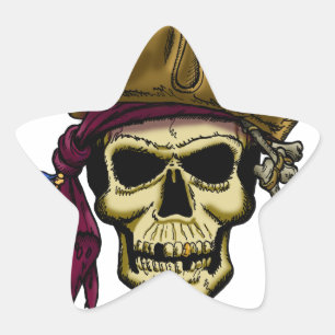 Adesivo Estrela Onde há piratas, há uma festa!