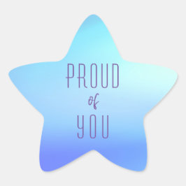 Adesivo Estrela "Orgulho de ti" Autocolante
