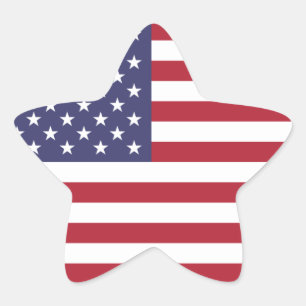 Adesivo Estrela Os Estados Unidos/bandeira americana, USA/US