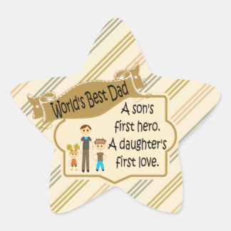 Adesivo Estrela Os melhores Pais do mundo, os primeiros apóstolos 