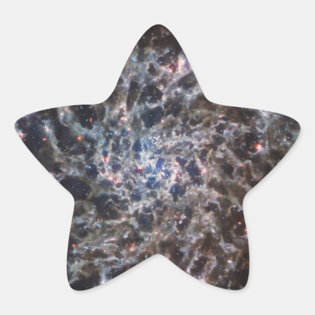 Adesivo Estrela Ossos da Galaxy IC5332 do JWST (Frente)