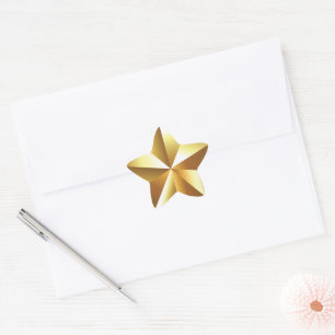 Adesivo Estrela Ouro