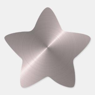 Adesivo Estrela Ouro cor-de-rosa