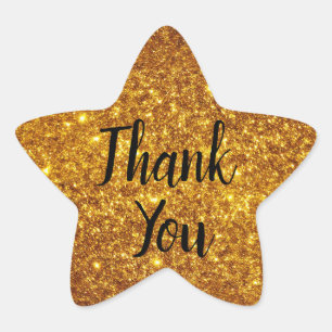 Adesivo Estrela ouro de luxo marrom