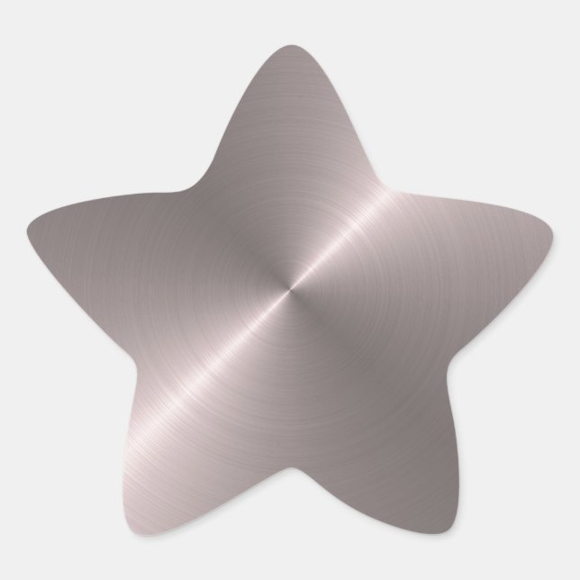 Adesivo Estrela Ouro Rosa (Frente)