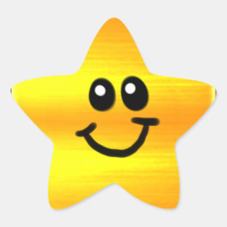 Adesivo Estrela Ouro Star Sticker