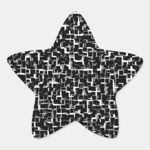 Adesivo Estrela Padrão Amarelo Preto da Camo Digital