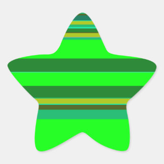Adesivo Estrela Padrão de Designer Personalizado de Faixa Verde Co