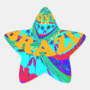 Adesivo Estrela Padrão Floral Vibrante: O Ama De Homenagem Brasile