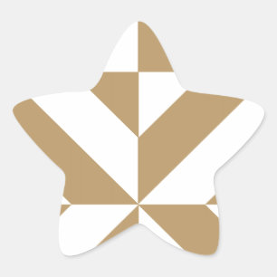Adesivo Estrela Padrão Geométrico Quente de Deco Cubo