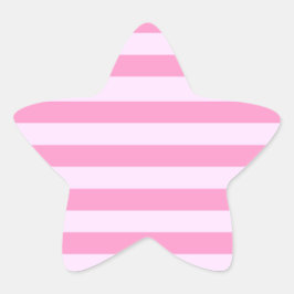 Adesivo Estrela Padrão Simples Moderno de Stripe Rosa Rosa