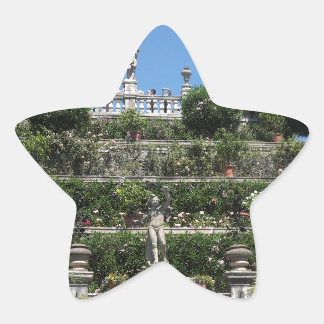 Adesivo Estrela Palácio Borromeo em Stresa, Itália (Frente)
