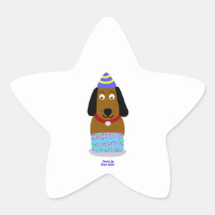 Adesivo Estrela Parabéns Pup Star Sticker