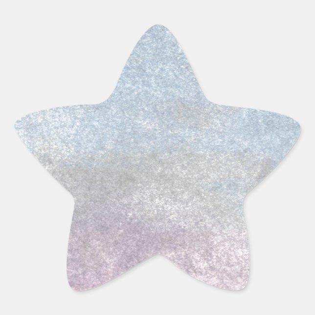 Adesivo Estrela Pássaro Branco no pôr do sol da praia (Frente)