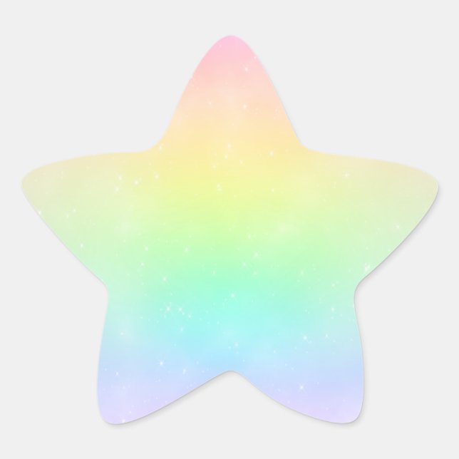 Adesivo Estrela Pasta Rainbow Sky Sticker (Frente)