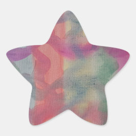 Adesivo Estrela Pastel Abstrato Art