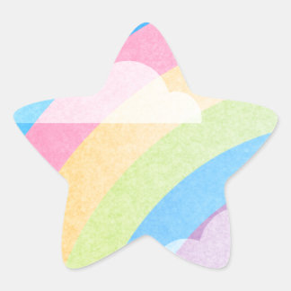 Adesivo Estrela Pastel Rainbow