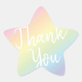 Adesivo Estrela Pastel Rainbow Stars Chá de fraldas Simples Modern