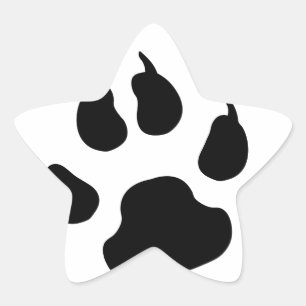 Adesivo Estrela Pata do cão