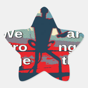 Adesivo Estrela Patriotic USA Hope Graphic Art Impressão Design